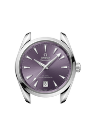 Profilo laterale della cassa in acciaio lucido e spazzolato da 38 mm con vetro zaffiro bombato antiriflesso e corona a vite.